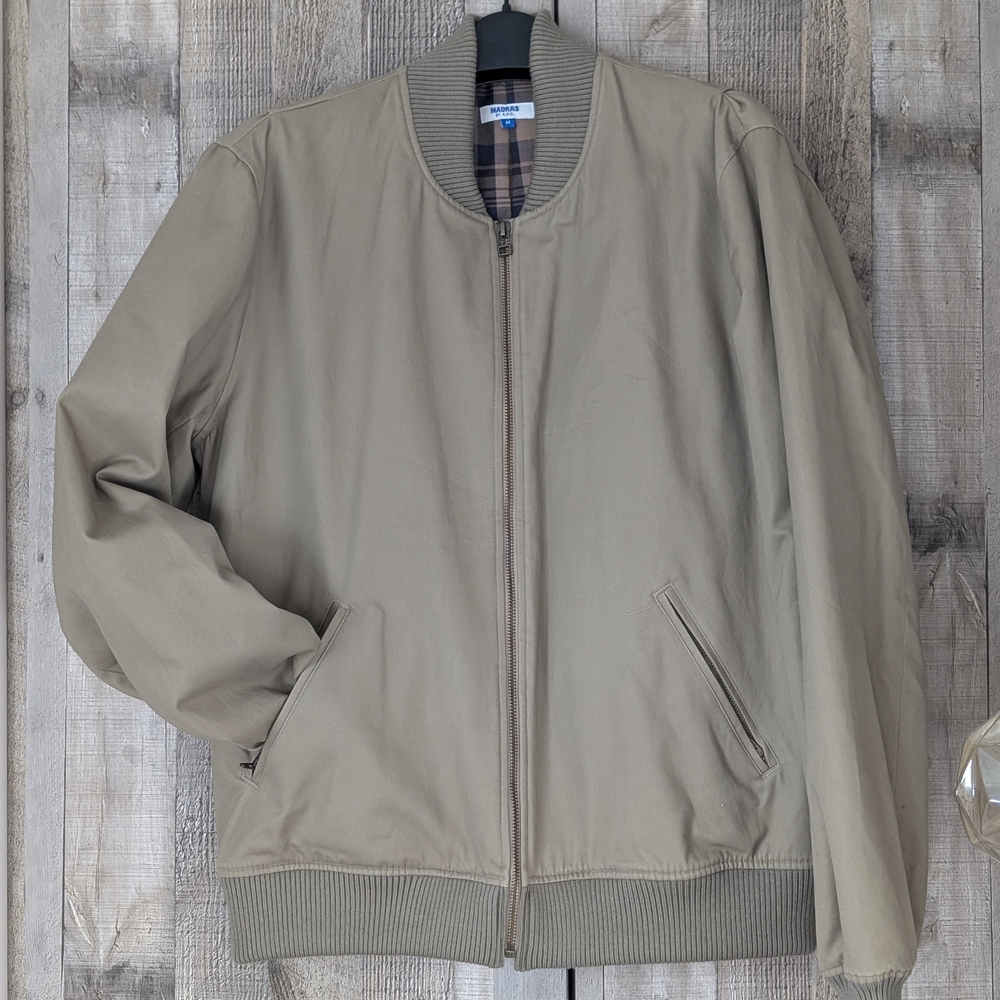 Men's Tan Bomber Jacket